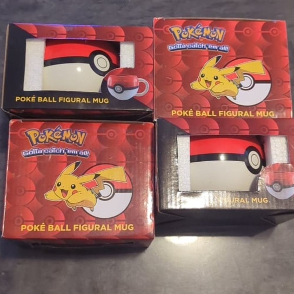 (NEW) Pokemon cups set of x4